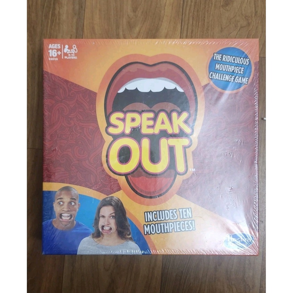 Speak Out Game (With 10 Mouthpieces)‎ Hasbro New Sealed